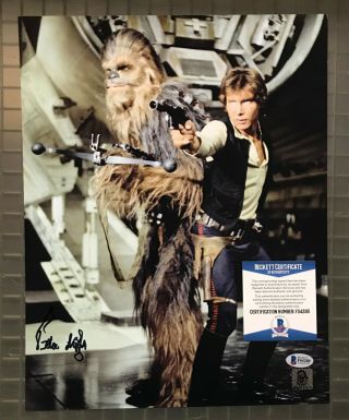 Peter Mayhew Signed Star Wars " Chewbacca " 11x14 Photo Beckett Bas 2
