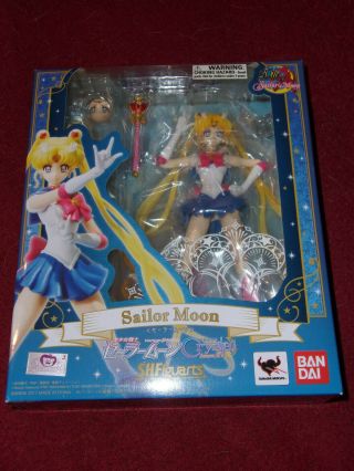 S H Figuarts Sailor Moon Nib W/ Wand,  Extra Faces,  Hands