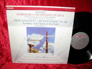 1984 Holl Nm Philips 411 1341 Digital Classics Mozart Symphonie Concertante,  Obo