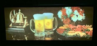 Large Vintage Schlitz Beer Sign Lighted 1976 Bar Man Cave Signs 3 Feet Long