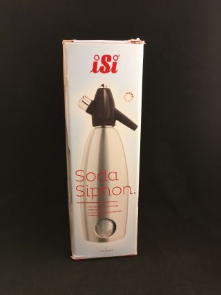 Isi Soda Seltzer Siphon Sparkling Water Stainless Steel 34 Oz