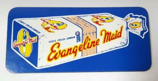 Evangeline Maid Bread Advertising Blue Magnet Vintage Louisiana Lafayette