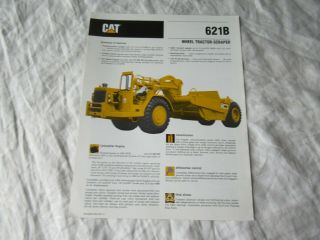 Caterpillar Cat 621b Wheel Tractor Scraper Brochure