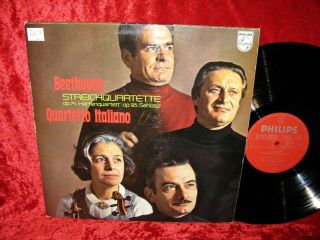 Holl Nm Philips 6500 180 Stereo Beethoven String Quartet Op.  74,  95 Quartetto It