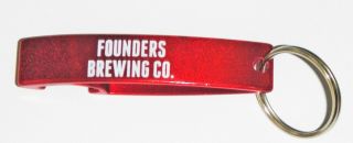 Founders Brewing Company Cherry Red Aluminum Keychain Bottle Openers Qty 144