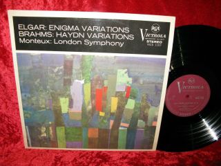 1965 Uk Nm Rca Vics 1107 Ed1 Stereo Elgar Enigma,  Brahms Vars Theme Haydn Lso Mo