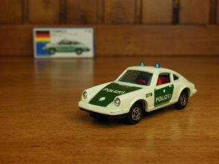 Tomy Tomica F16 Porsche 911s Police Car,  Made In Japan Vintage Pocket Car Rare