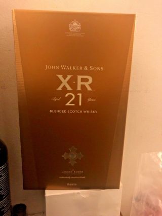 John Walker & Sons Xr Blended Scotch Whisky Aged 21 Yrs 1 Liter Empty Bottle Box