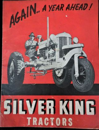 1938 Silver King Tractor Poster,  Specifications - Fate - Root - Heath Company 2