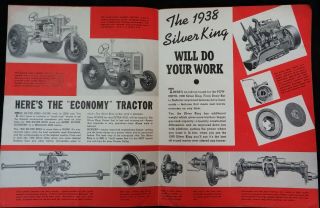 1938 Silver King Tractor Poster,  Specifications - Fate - Root - Heath Company 4