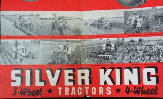 1938 Silver King Tractor Poster,  Specifications - Fate - Root - Heath Company 5