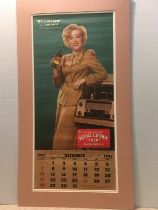 R C Royal Crown Cola 1948 Soda Pop Advertising Calendar