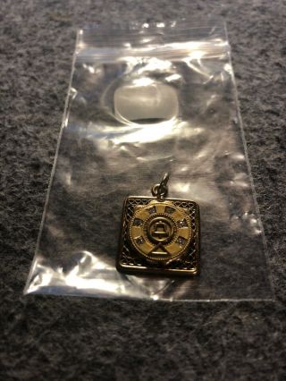 Southern Bell Telephone Award Pin Pendent 1/20 12k Gold Filed 6 Diamond