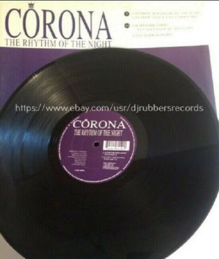 Corona ‎– The Rhythm Of The Night 12 " Vinyl Record