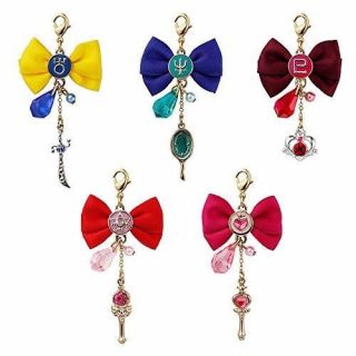 Sailor Moon " Ribbon Charm 2 " Complete Set Of 5 Type 25th Anniversary From Japan