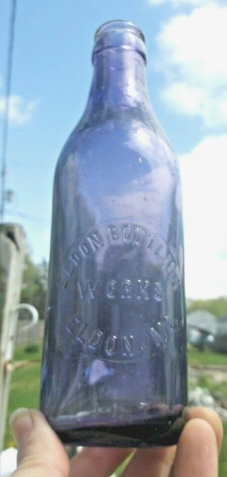 Purple Colored Soda Eldon Bottling Eldon,  Mo 1910 