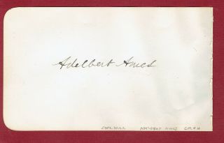 Moh Recipient Civil War Brig.  Gen.  Adelbert Ames Signed Album Page 1880 