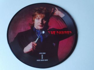 The Damned - Love Song 7 " Picture Disc 45 Rare Rat Scabies Very Limited