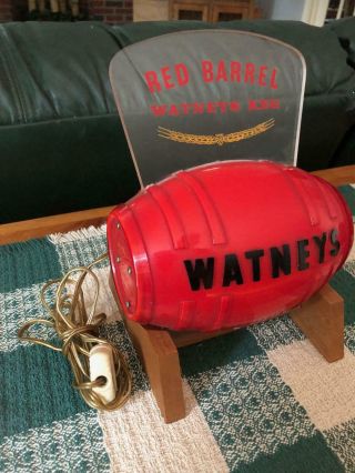 Vintage Watneys Red Barrel Keg Lighted Beer Sign 8
