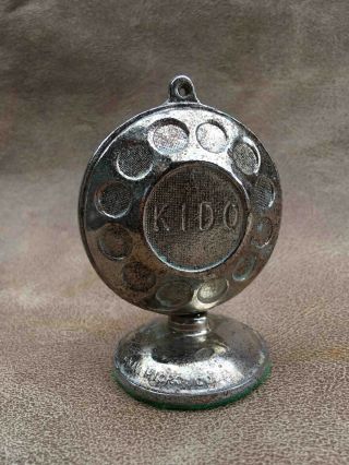 Old KORE KIDO AM/FM Radio Stations Advertising Microphone Paperweight 3