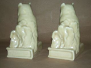 Rookwood Owl Bookends Pair Art Pottery,  Marked 2655 So IT 1955 Tan Color Signed 4