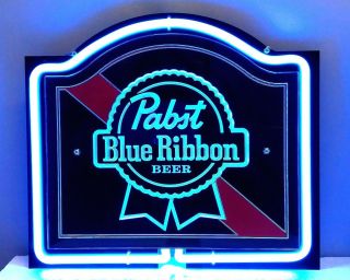 Sb146 Pabst Blue Ribbon Pbr Beer Bar Pub Club Decor Neon Light Sign 10.  5 " X9.  5 "