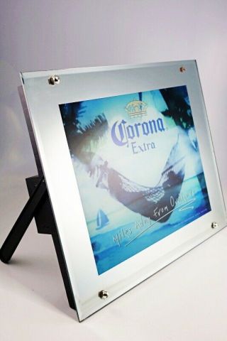 Corona Extra Beer Mirror Sign W/ Movement Light & Sound - For Bar Man Cave