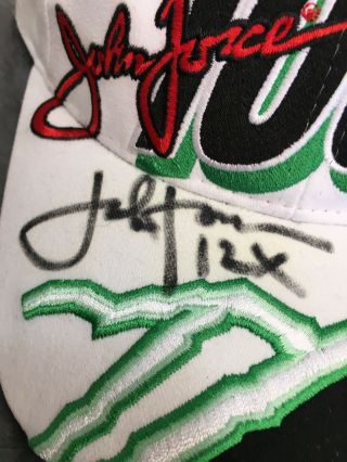 John Force 100th Victory 12X 1 Of 2000 SIGNED Hat Autographed Castrol Adjustable 3