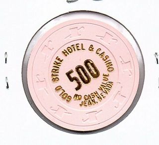 500.  00 Ncv Casino Chip From Gold Strike