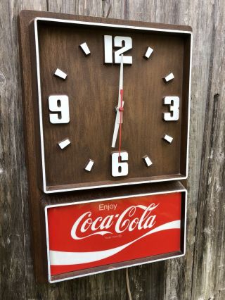 Vintage Coca Cola Wall Clock Retro Collectible Coke Fifties Kitchen