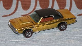 Vintage Hot Wheels Mattel Redline 1967 Custom T - Bird Gold Us Diecast Metal Car