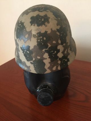 Jim Beam Military Helmet And Boots Decanter,  Vintage Collector Bottle 3