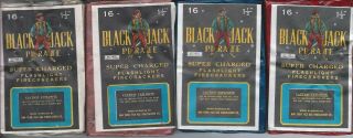 6 Class Five Black Jack Pirate Brand Firecracker Labels Logo 