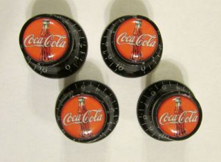 Coca - Cola Guitar Knobs,  Coca Cola Logo Volume Guitar Knobs,  Coke Soda Knobs