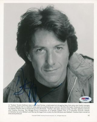 Dustin Hoffman Signed 8x10 Photo Autograph Auto Psa/dna X78261
