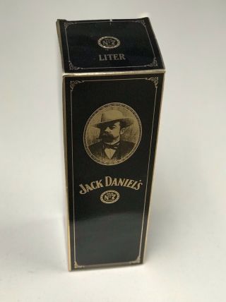 Jack Daniels Vintage Old No.  7 Brand Whiskey Rare 1 Liter Box - No Bottle