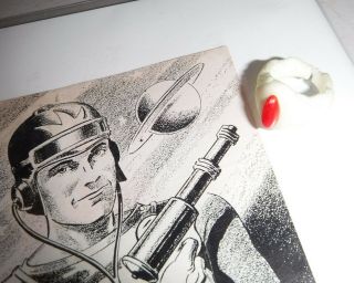 Buck Rogers Ring of Saturn Premium with Paper Work Instruction Folder Scare 1946 2