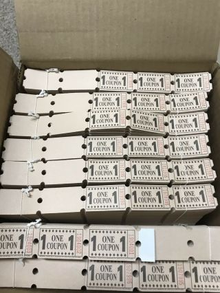 Case Of 20,  000 Arcade Redemption Tickets - Skee Ball And Others