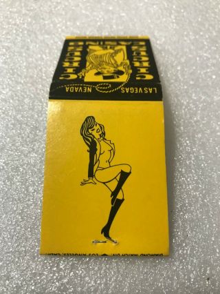 Las Vegas Nevada Circus Circus Casino Hotel Yellow Girly Variant Matchbook Chip