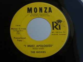 Z10 Monza 1124 Garage Rock The Moxies I Must Apologize I Feel Happy