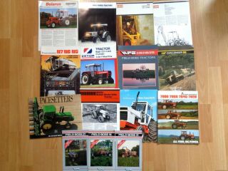 Huge Group Of 47 Vintage Ag Brochures Tractors And Equipment