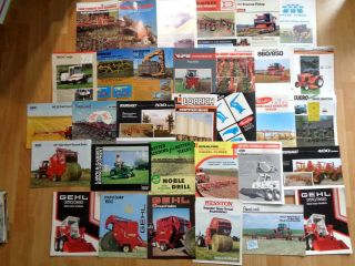 Huge group of 47 vintage ag brochures tractors and equipment 2