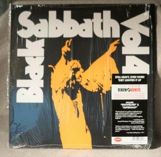 Black Sabbath Vol.  4 Lp Vinyl Ltd Ed 180 Gram Rhino Open Shrink,  Hype Stickers