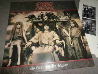 Ozzy Osbourne ‎– No Rest For The Wicked.  Org,  1988.  Rare First Press