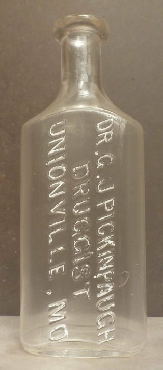 Missouri Drug Store Bottle - Dr.  G.  J.  Pckinpaugh - Unionville - 1890s