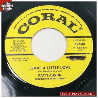 Patti Austin Leave A Little Love / Lovelight Coral Northern Soul Promo Hear 45