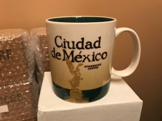 Starbucks Global Icon Ciudad De Mexico 16 Oz Mug,  With Sku.