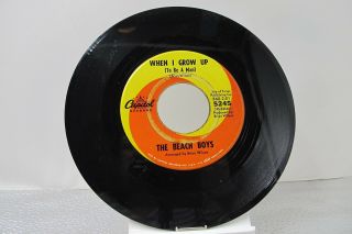 45 Record 7 " - The Beach Boys - When I Grow Up To Be A Man