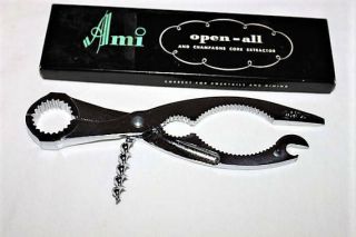 Ami Open All Champagne Cork Extractor Vintage 1967 (never Used;)
