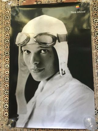 Apple Computer Poster Amelia Earhart Think Different The Crazy Ones 1998